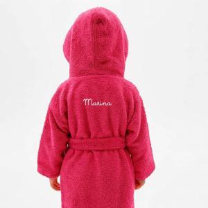 Albornoz infantil bordado con capucha