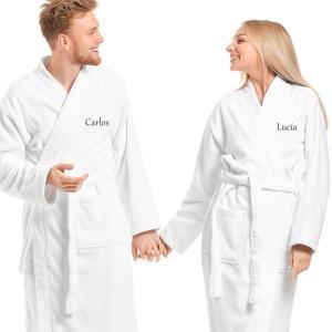 Albornoz personalizado para pareja