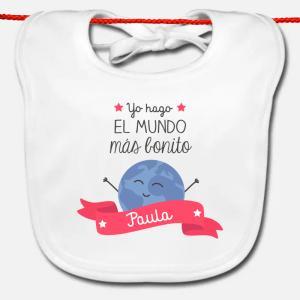 Babero personalizado el mundo más bonito