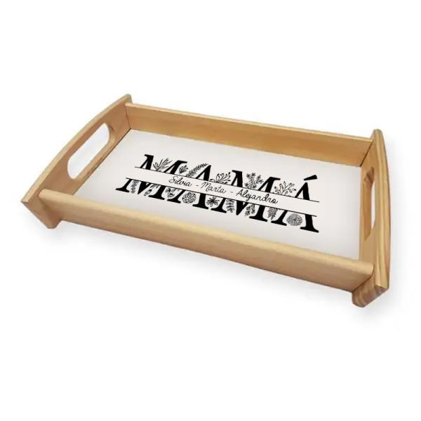 Bandeja de madera personalizada para Mamá
