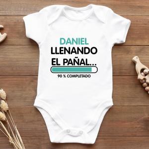 Body BIO personalizado 'llenando el pañal'