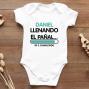 Regalos personalizados: Regalos con nombre: Body BIO personalizado "llenando el pa&ntilde;al"