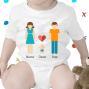 Regalos personalizados: Regalos con nombre: Body o camiseta infantil familia personalizada