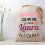 Regalos personalizados: Regalos con nombre: Bolsa tote bag personalizada 'Como mam&aacute; ninguna'