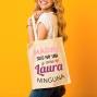 Regalos personalizados: Regalos con nombre: Bolsa tote bag personalizada 'Como mam&aacute; ninguna'