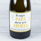 Botella de champán para 'Anunciar embarazo'
