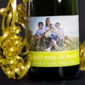 Botella de champán para madre