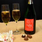 Botella de champán para mujer