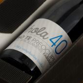 Botella de vino 40 cumpleaños