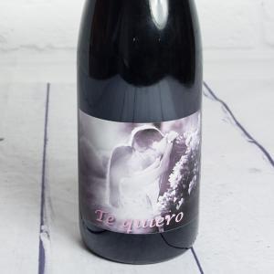 Botella de vino BIO personalizada con foto