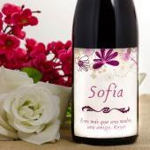 Botella de vino Día de la Madre