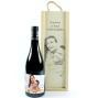 Regalos personalizados: Bebidas personalizadas: Botella de vino en caja de madera personalizada