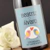 Bebidas personalizadas: Botella de vino especial novios
