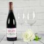 Regalos personalizados: Bebidas personalizadas: Botella de vino la mejor mam&aacute; personalizada