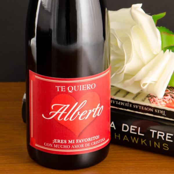 Botella de vino 'Mi favorito'