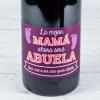 Bebidas personalizadas: Botella de vino para abuela personalizada
