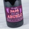 Bebidas personalizadas: Botella de vino para abuelo personalizada