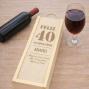 Regalos personalizados: Regalos con nombre: Caja botella de vino cumplea&ntilde;os