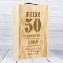 Regalos personalizados: Regalos con nombre: Caja botella de vino cumplea&ntilde;os