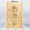 Regalos con nombre: Caja botella de vino especial cumpleaños