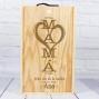 Regalos personalizados: Regalos con nombre: Caja botella de vino MAM&Aacute; personalizada