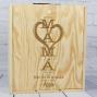 Regalos personalizados: Regalos con nombre: Caja botella de vino MAM&Aacute; personalizada