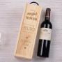 Regalos personalizados: Regalos con nombre: Caja botella de vino para el mejor novio