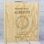 Regalos personalizados: Regalos con nombre: Caja botella de vino para el mejor padre