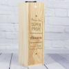 Regalos con nombre: Caja botella de vino para súper profes