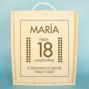 Regalos personalizados: Regalos con nombre: Caja botellas de vino 'cumplea&ntilde;os'