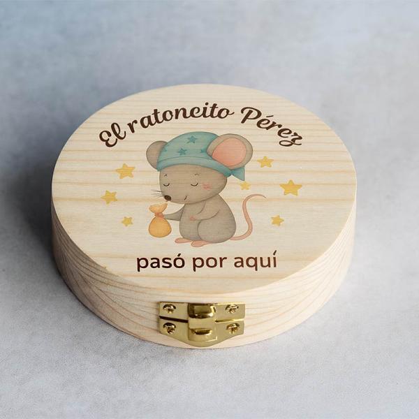 Caja de madera para dientes de leche 'Ratoncito'