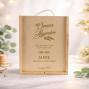 Regalos personalizados: Regalos con nombre: Caja de madera personalizada para vino