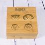Regalos personalizados: Regalos con nombre: Caja de t&eacute; grabada 'Familia Molona' en Bamb&uacute;