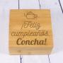 Regalos personalizados: Regalos con nombre: Caja de t&eacute; grabada para cumplea&ntilde;os en Bamb&uacute;