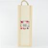 Regalos con nombre: Caja de vino personalizada 'Flores para mamá'