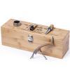 Regalos con nombre: Caja sumiller de Bambú personalizada