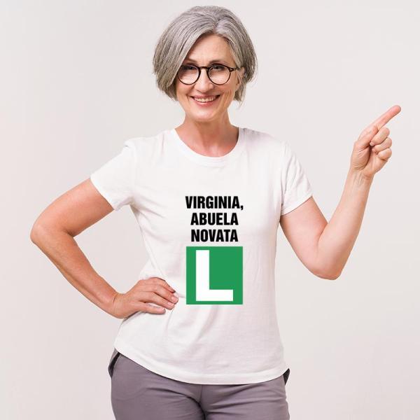 Camiseta abuela novata personalizada