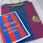 Regalos personalizados: Camisetas personalizadas: Camiseta Blaugrana con tarjeta personalizada