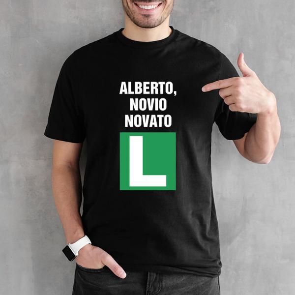 Camiseta novio novato personalizada