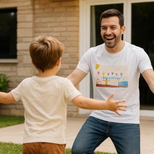 Camiseta personalizada con el dibujo de tu hijo