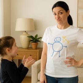 Camiseta personalizada con el dibujo de tu hijo