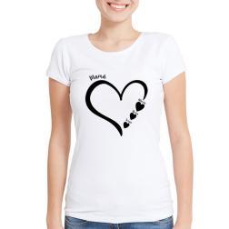 Camiseta personalizada 'Corazón de mamá'