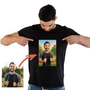 Camiseta personalizada para hombre con tu foto y filtro IA