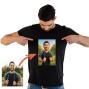 Regalos personalizados: Camisetas personalizadas: Camiseta personalizada para hombre con tu foto y filtro IA