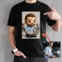 Regalos personalizados: Camisetas personalizadas: Camiseta personalizada para hombre con tu foto y filtro IA