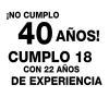 No cumplo...
