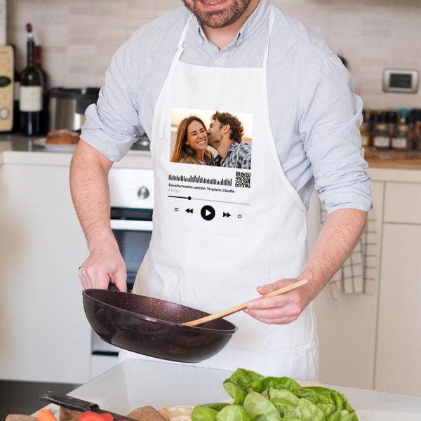 Canción personalizada en delantal