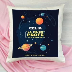 Cojín personalizado 'Mejor Profe de la Galaxia'