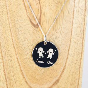 Colgante de plata alban personalizado