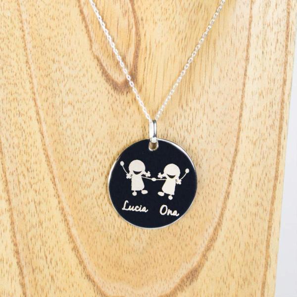 Colgante de plata alban personalizado